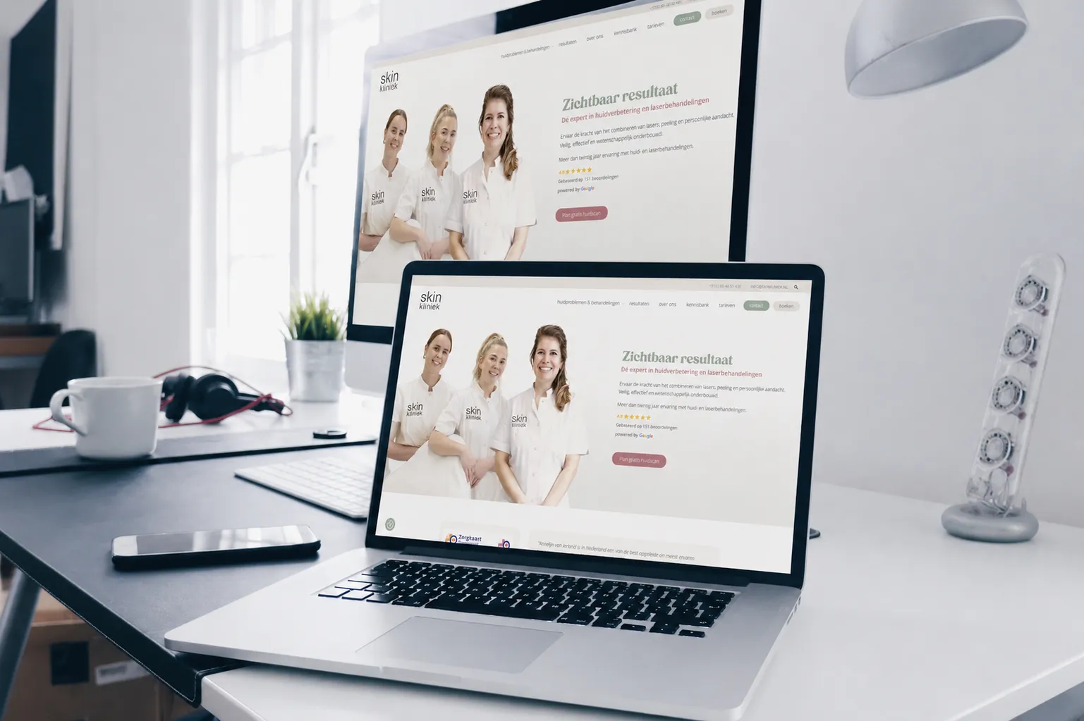 Skin Kliniek website