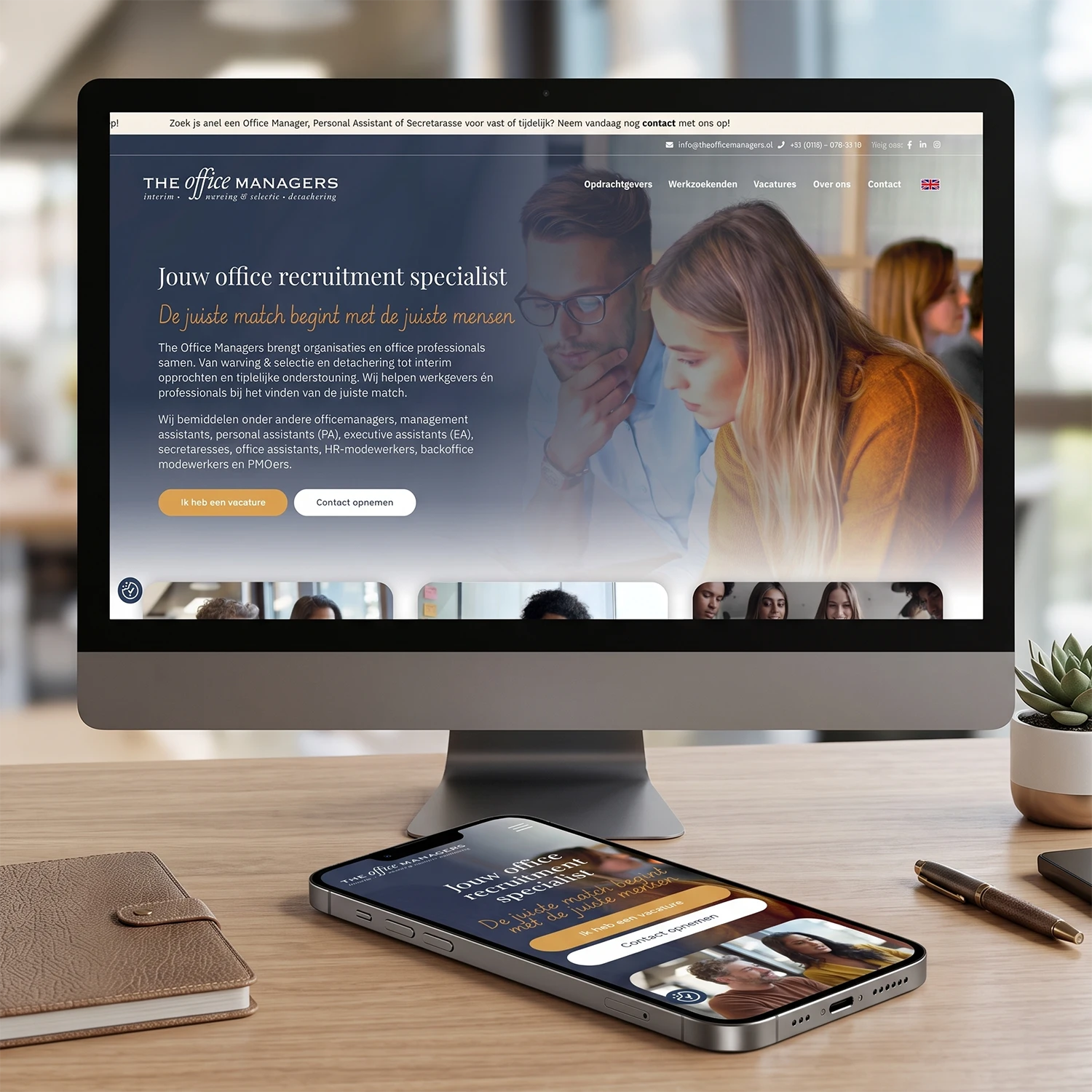 The Office Managers website
